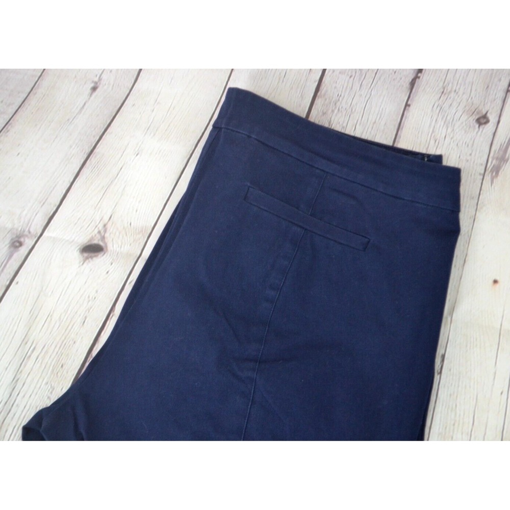 EILEEN FISHER Women's Cotton Blend Dress Chino Pants - Zippered Ankle SIZE LARGE - Picture 2 of 10